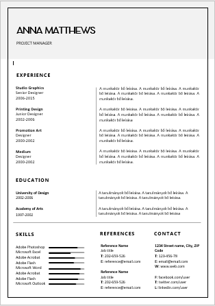 Minimalista önéletrajz