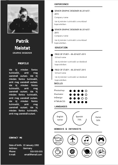 Fekete-fehér önéletrajz