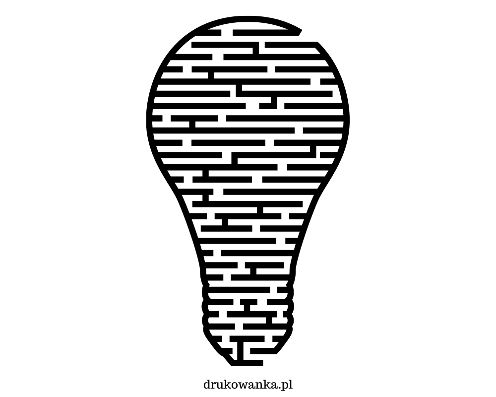Light bulb maze