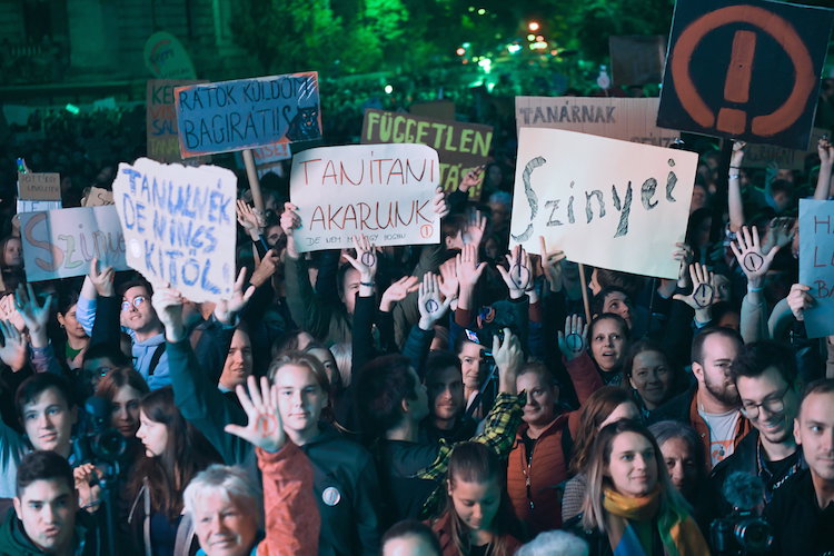 pedagógus tüntetés budapest-