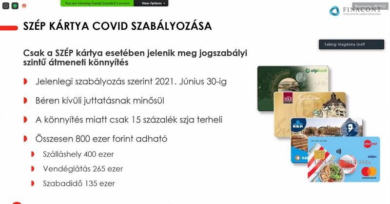 Speciális szabályok a SZÉP kártyára