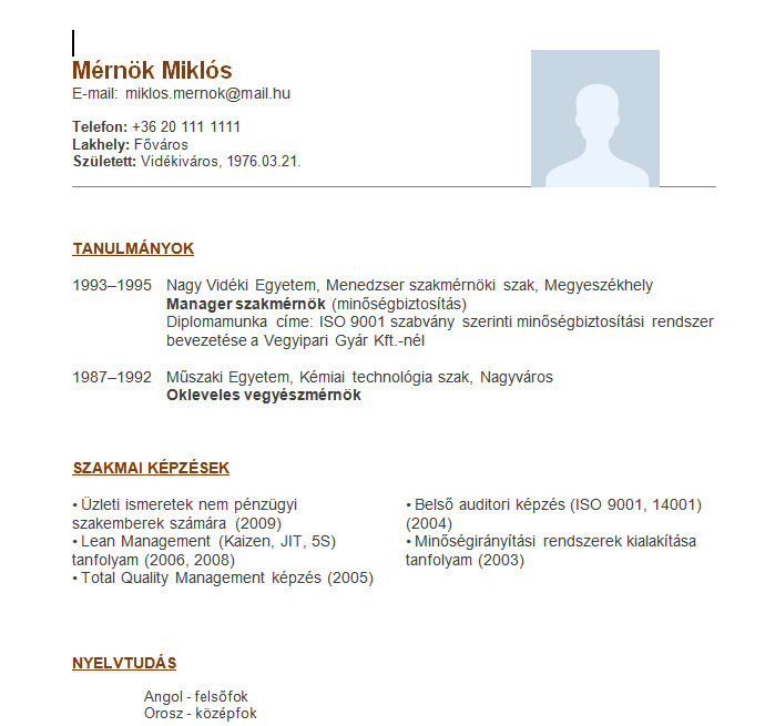 Mernok Miklos A Beck And Partners Oneletrajz Mintaja Mernokoknek Hr Portal