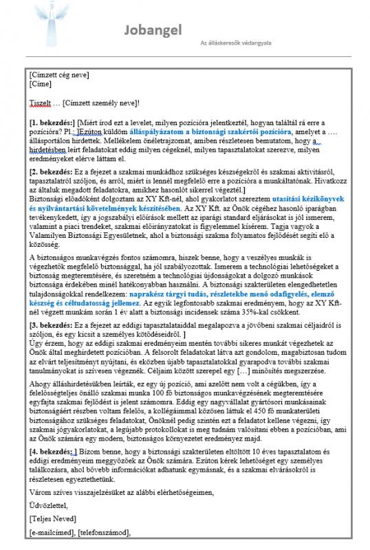 ismerd pályázati levél)