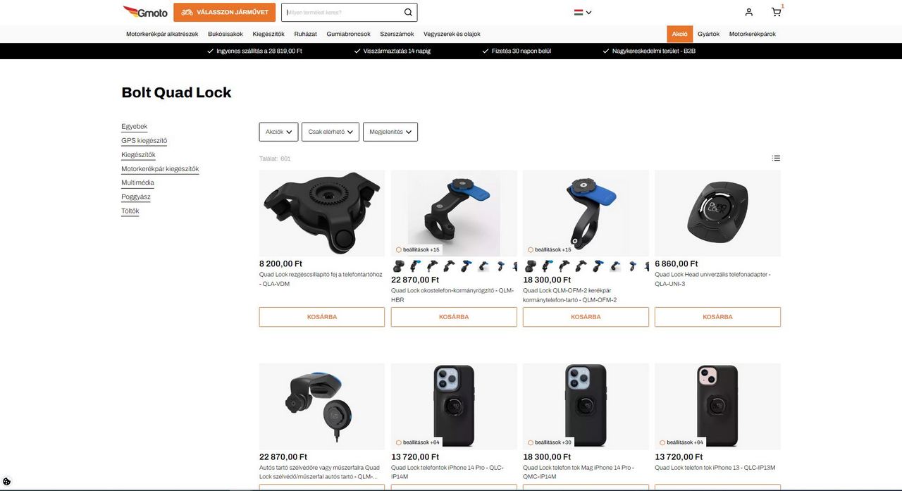 Melyik motoros telefontartót válasszuk? Bemutatjuk a Quad Lock termékeket