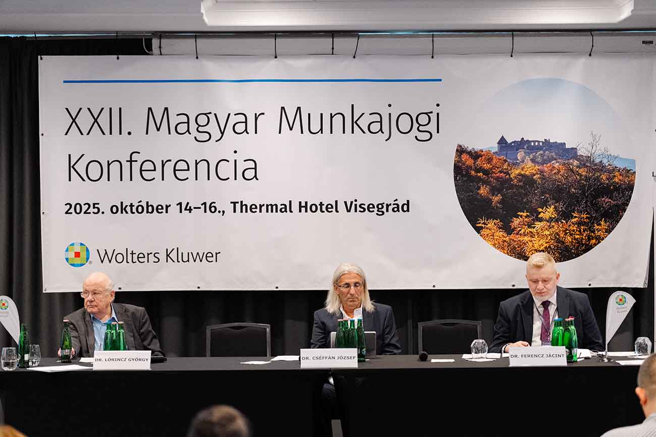 Május 31-ig early bird kedvezménnyel jelentkezhet a XXIII. Magyar Munkajogi Konferenciára