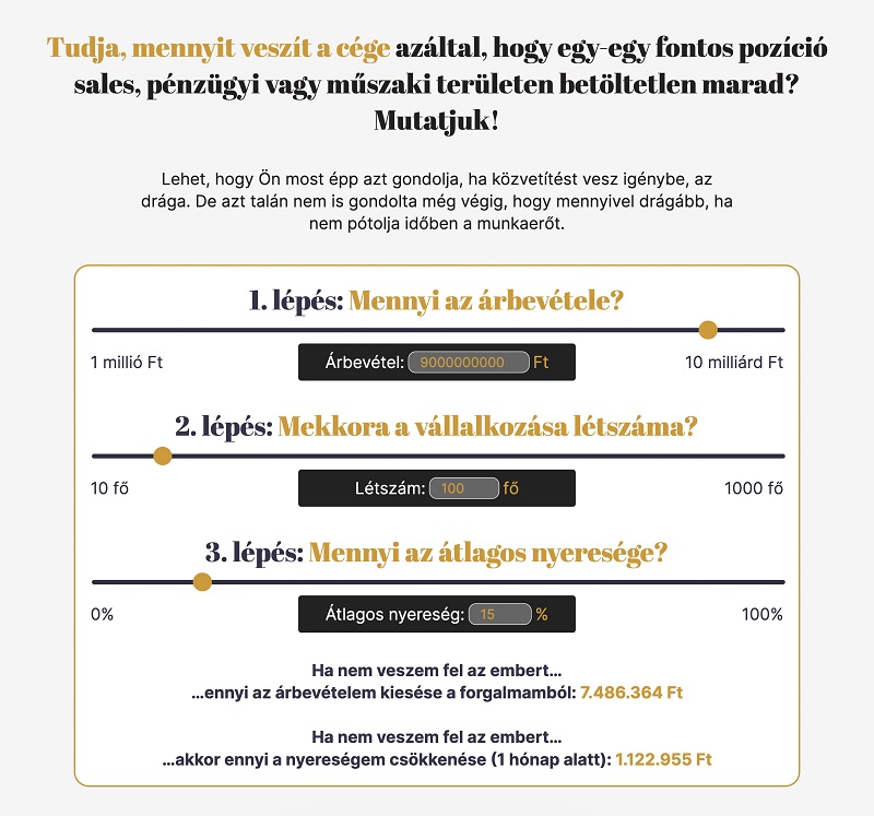 JIT Talent által készített COV kalkulátor
