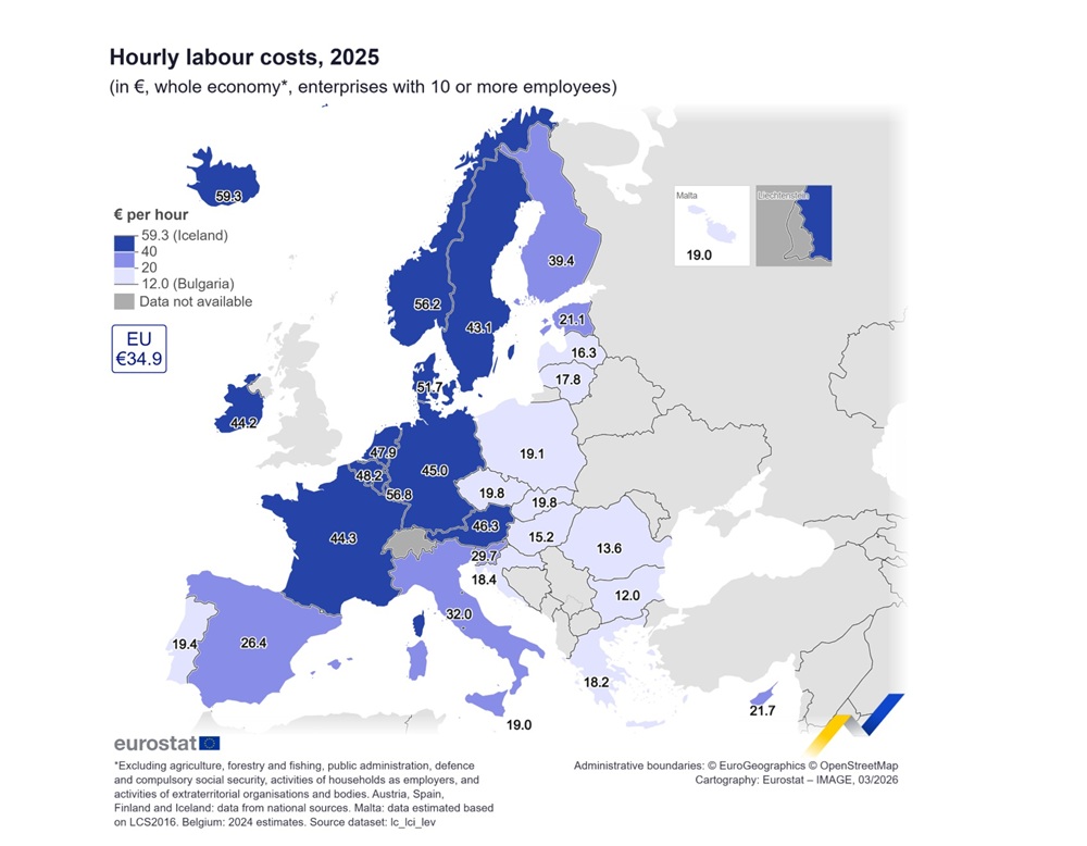 Ki jár jól az EU-ban? Íme az órabérek, amik mindent elárulnak