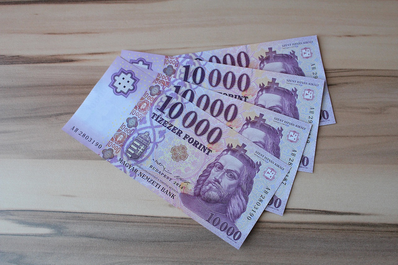 forint, magyar valuta, papír pénz, bankjegyek, forint, forint, forint, forint, forint